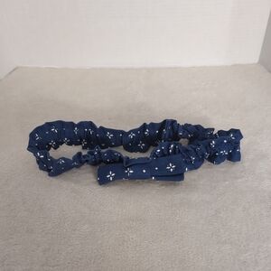 Longaberger Basket Garter Medium Original Navy Blue Heritage Pattern